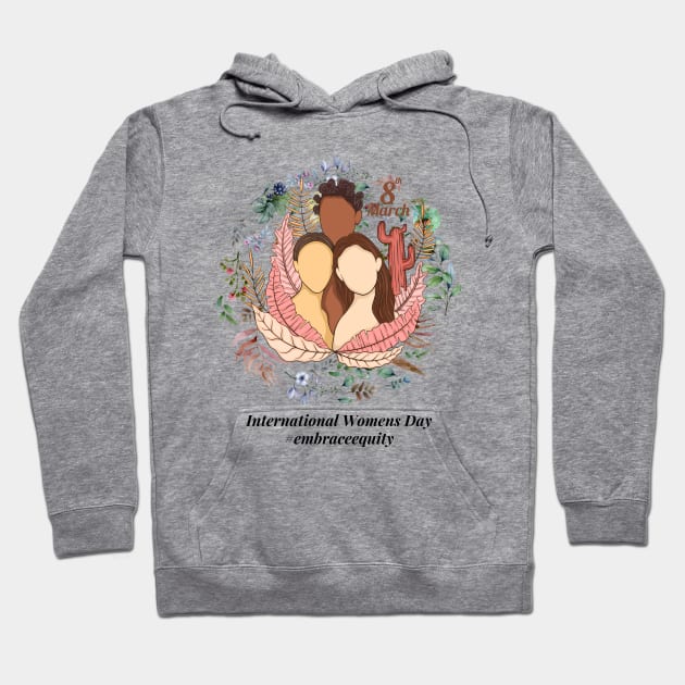 embrace equity international women's day 2023 Hoodie by Ballari